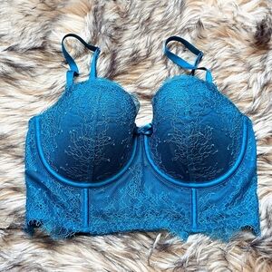 Victoria's Secret Very Sexy Demi Bustier Bra Teal
